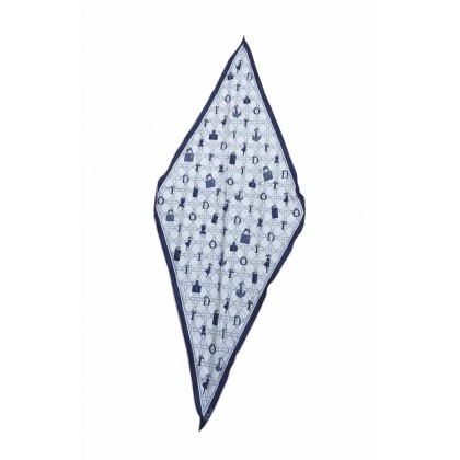 Christian Dior Logo Print Silk scarf