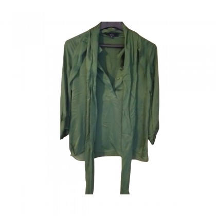 GUCCI green silk shirt size IT 40