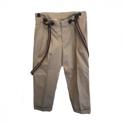 Dsquared2 Beige Trousers with thrashers 