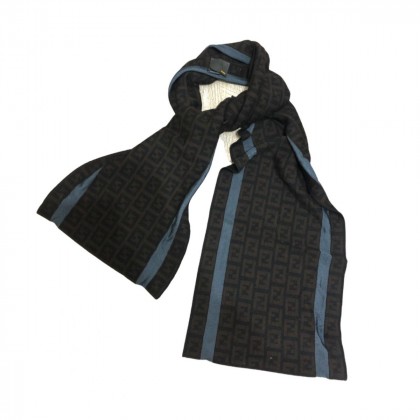 Fendi unisex wool logo scarf