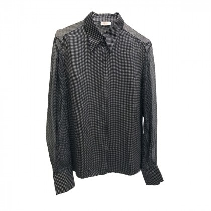 Caractère black and white checked shirt