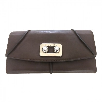 CELINE brown leather wallet