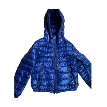 MONCLER lightweight kid's slim fit blue down jacket size 8