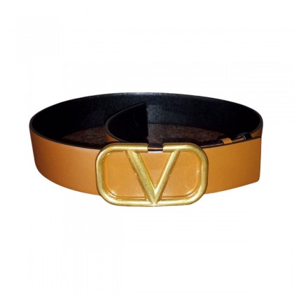 Valentino reversible brown/black leather belt size 80 cm