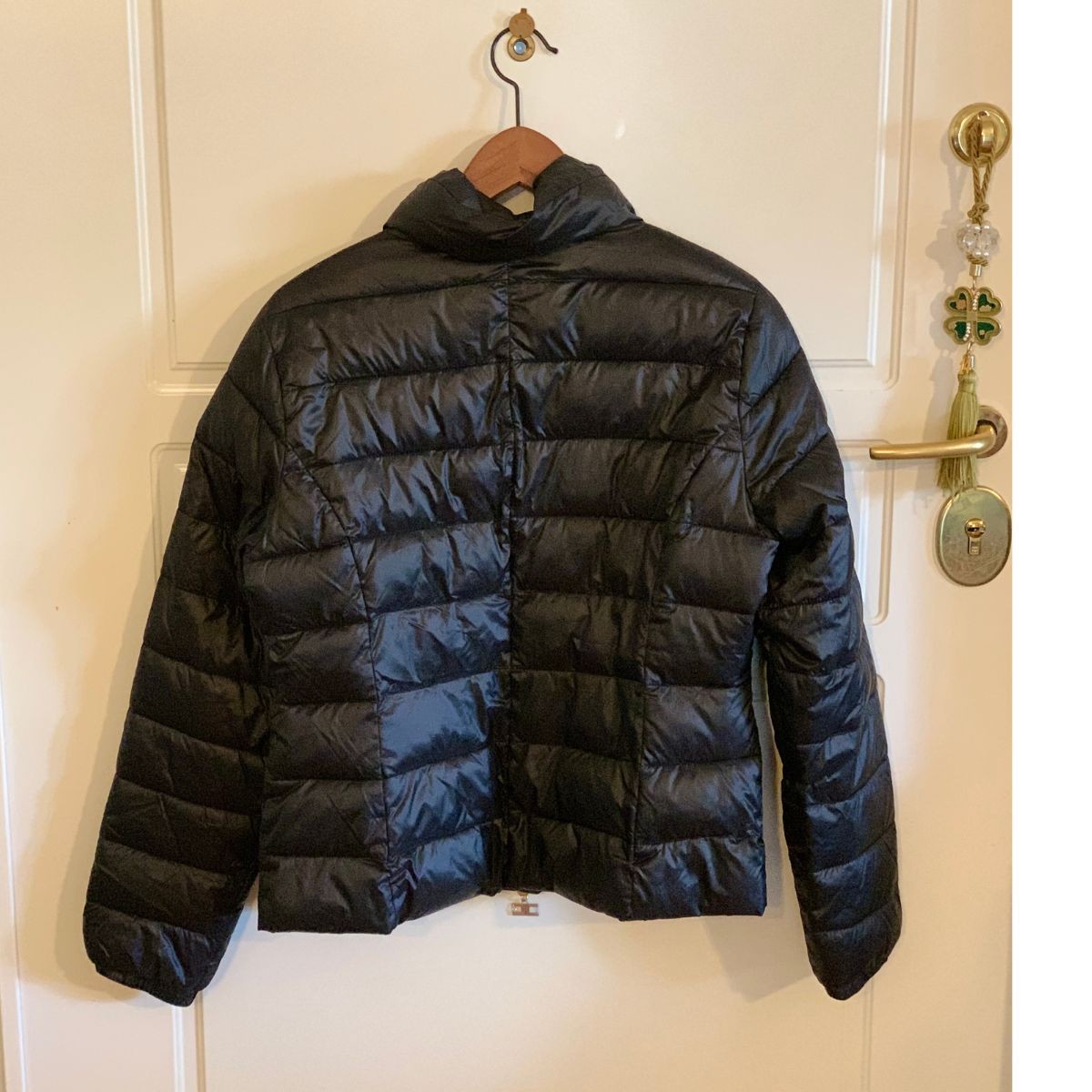 Elisabetta Franchi black puffer jacket IT 46 | My good closet
